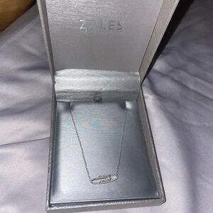 ZALES DIAMOND PAPERCLIP NECKLACE